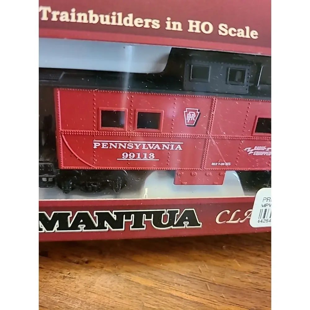Mantua Classics HO Scale 36' Steel Caboose Pennsy In Box MODEL Train